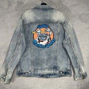 Levi's x Jim Phillips Jean Jacket Mens XL Blue Volks Machine Works Denim Trucker